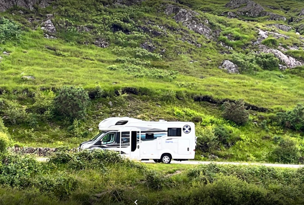 Driving the motorhome